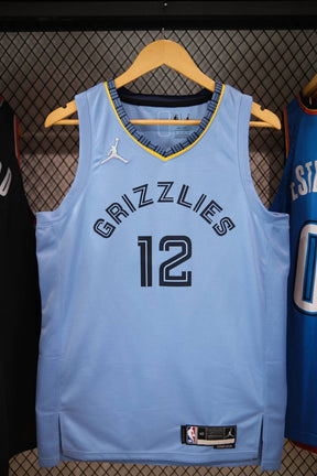 Regata Memphis Grizzlies Statement Edição 75 anos Ja Morant Azul