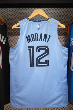 Regata Memphis Grizzlies Statement Edição 75 anos Ja Morant Azul