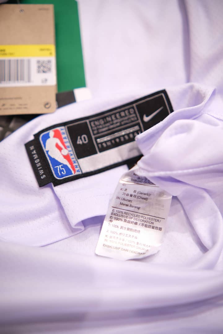 Regata Boston Celtics Edição 75 anos 21/22 Jayson Tatum Branca