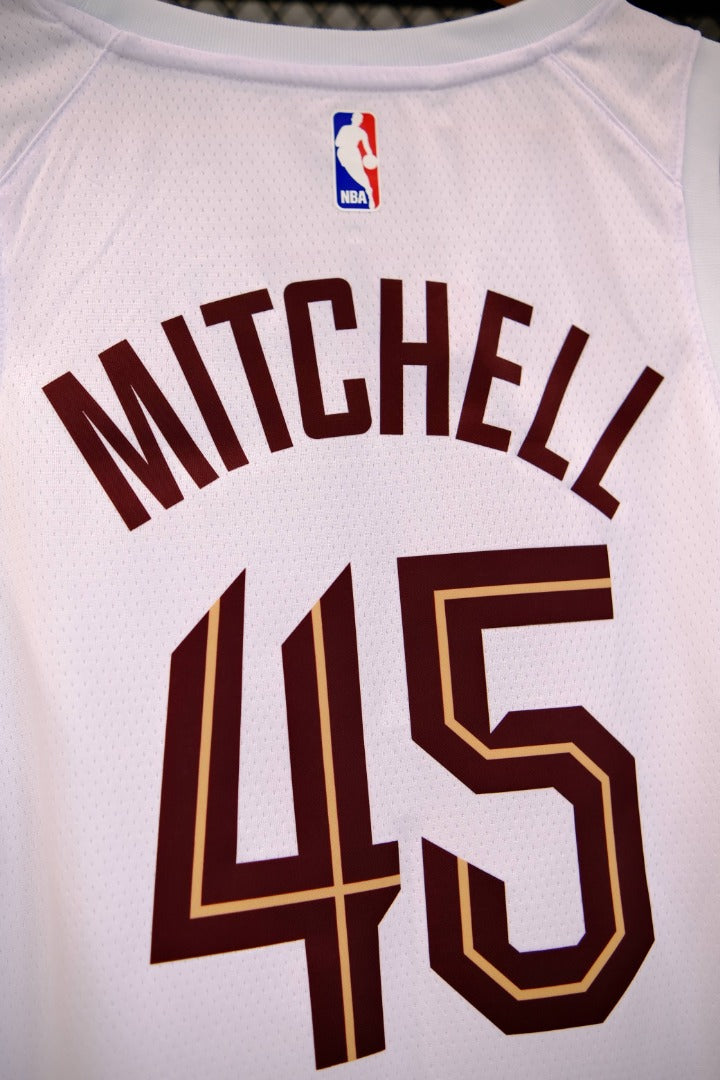 Regata Cleveland Cavaliers Associaton Edition Donovan Mitchell Branca