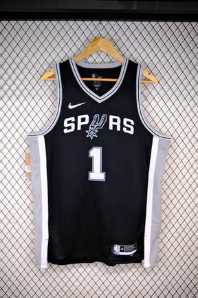 Regata San Antonio Spurs 24/25 Victor Wembanyama Preta