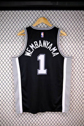Regata San Antonio Spurs 24/25 Victor Wembanyama Preta