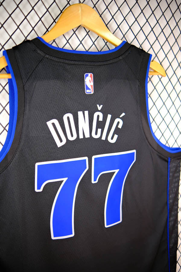 Regata Dallas Mavericks City Edition 23/24 Luka Doncic Preta