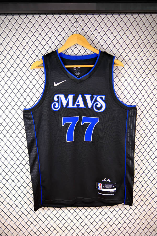 Regata Dallas Mavericks City Edition 23/24 Luka Doncic Preta