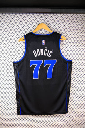 Regata Dallas Mavericks City Edition 23/24 Luka Doncic Preta