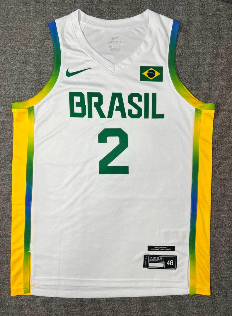 Regata Seleção Brasileira Basquete 24/25 Olimpiadas Branca