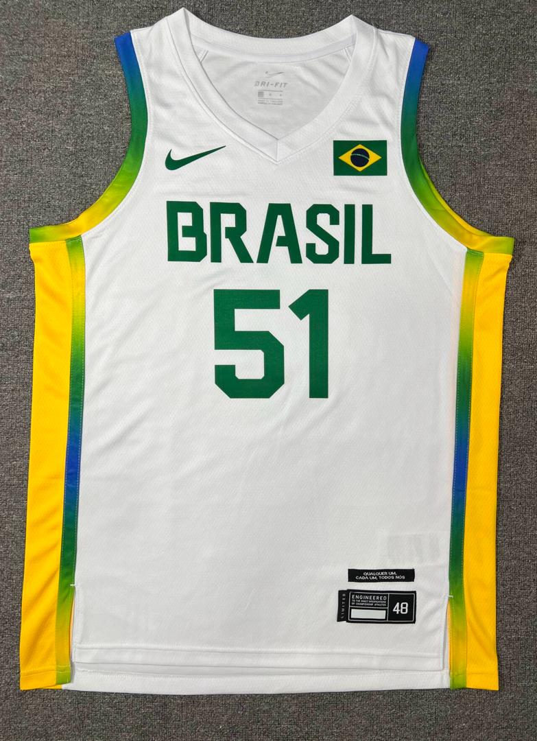 Regata Seleção Brasileira Basquete 24/25 Olimpiadas Branca