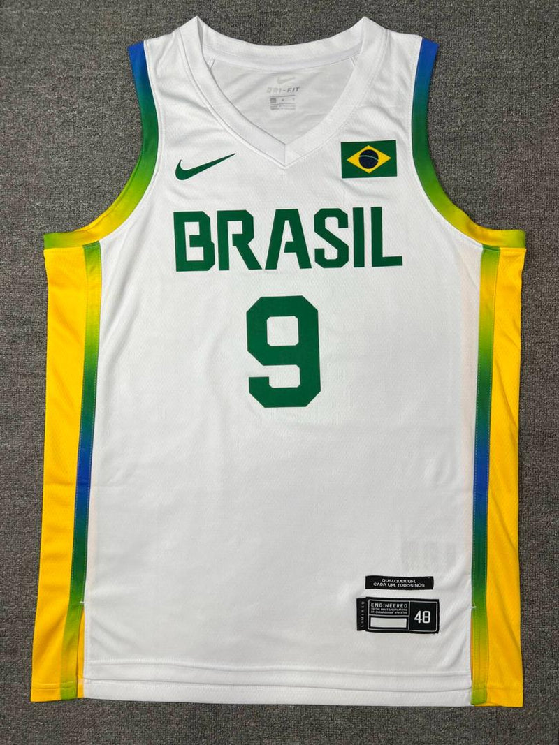 Regata Seleção Brasileira Basquete 24/25 Olimpiadas Branca