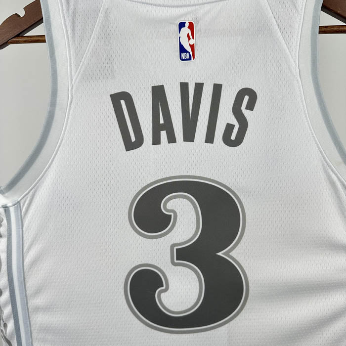 Regata Dallas Mavericks City Edition 24/25 Anthony Davis Branca