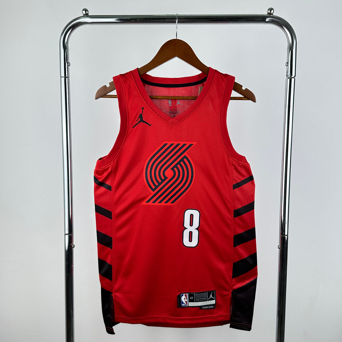 Regata Portland Trail Blazers Statement Edition Adjiva Vermelha