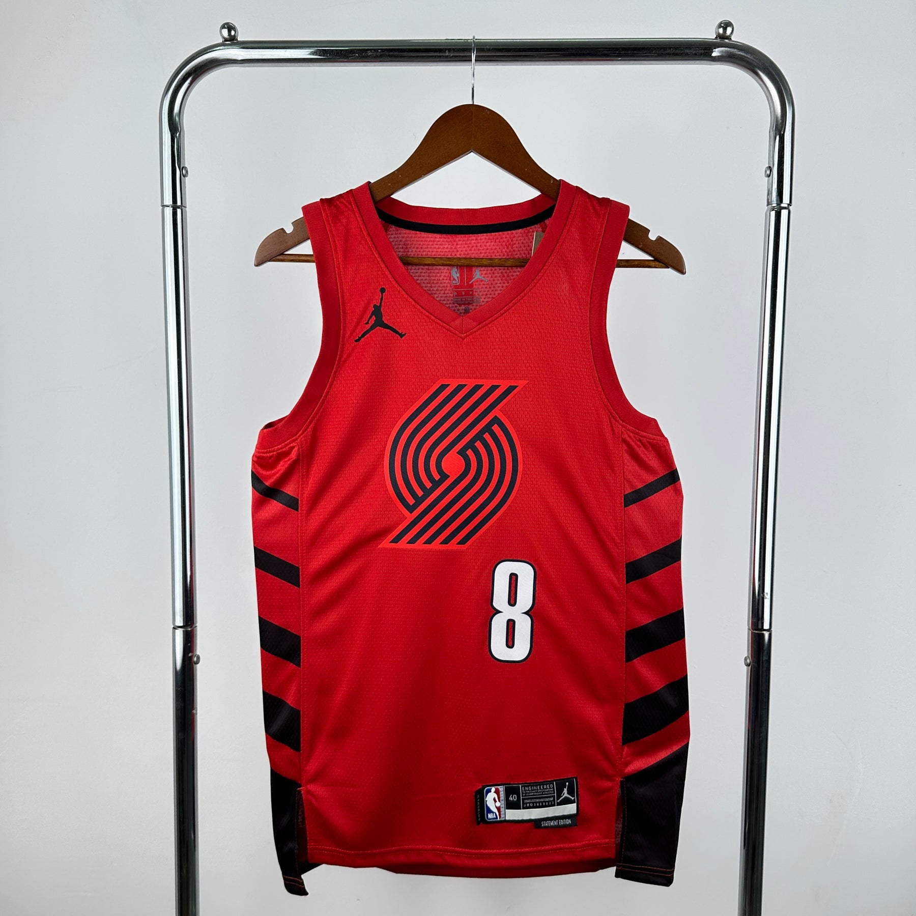 Regata Portland Trail Blazers Statement Edition Adjiva Vermelha