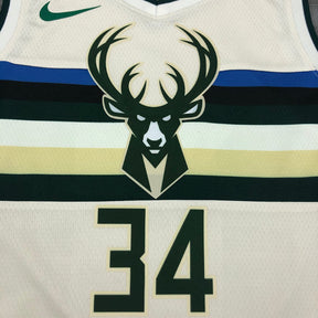 Regata Milwaukee Bucks City Edition 18/19 Giannis Antetokounmpo Creme