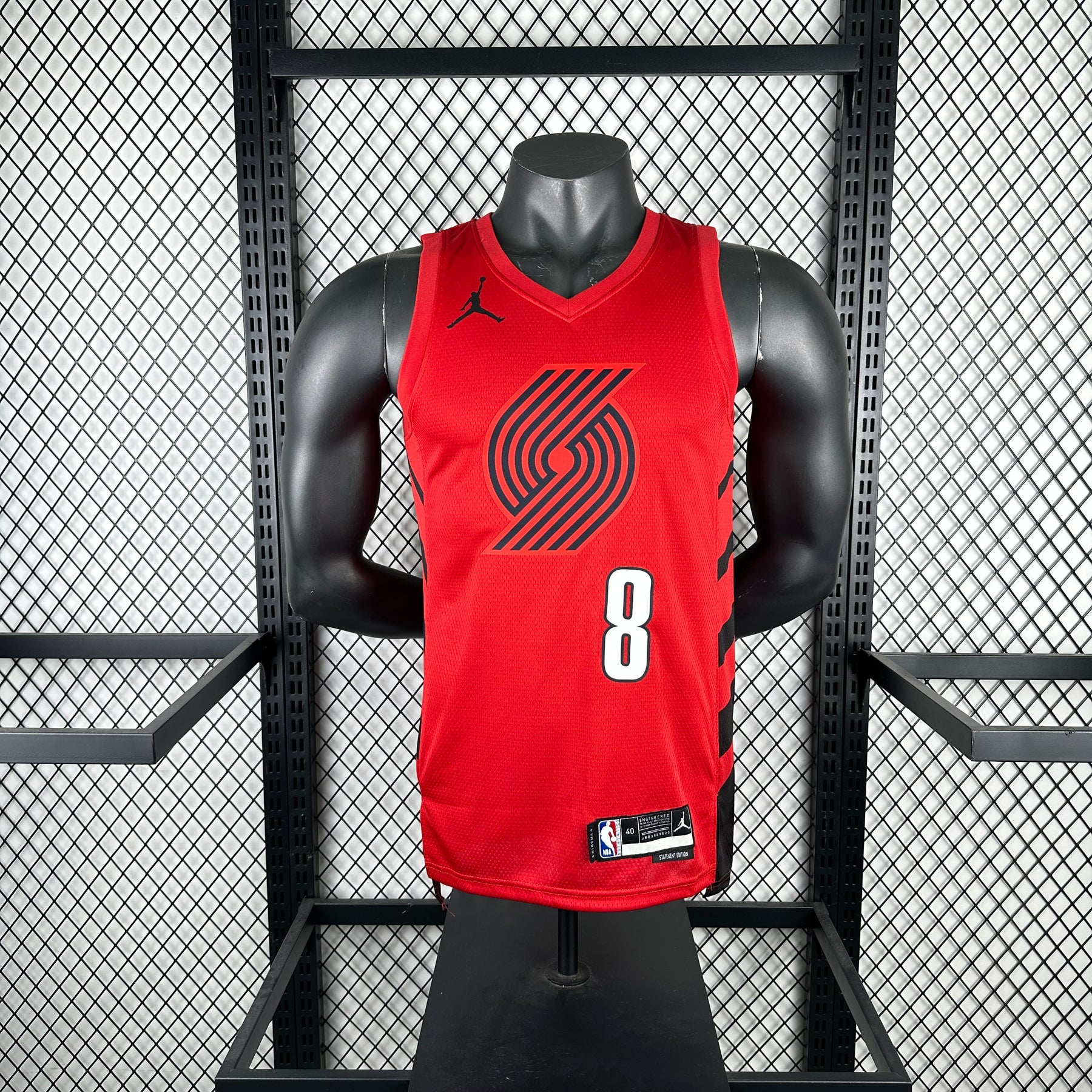 Regata Portland Trail Blazers Statement Edition Adjiva Vermelha