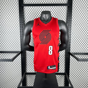 Regata Portland Trail Blazers Statement Edition Adjiva Vermelha