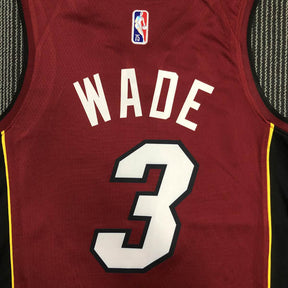 Regata Miami Heat Statement Edição 75 anos Dwayne Wade Vermelha