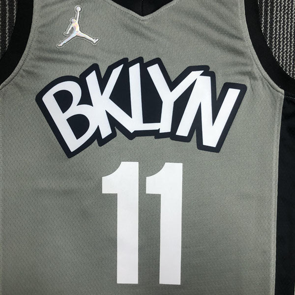 Regata Brooklyn Nets Edição 75 anos 21/22 Kyrie Irving Cinza