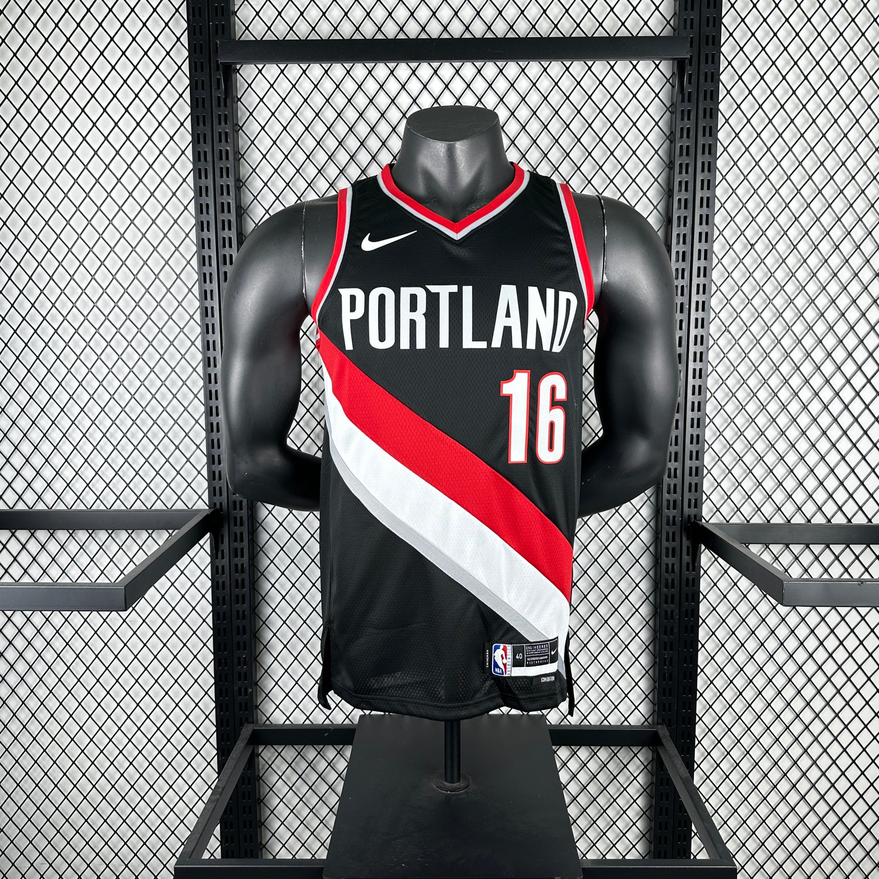 Regata Portland Trail Blazers Icon Edition Yang Preta