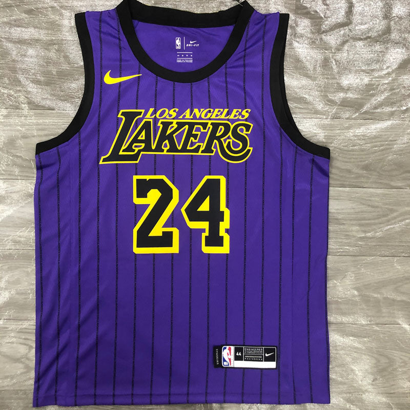 Regata Los Angeles Lakers City Edition 18/19 Kobe Bryant 24 Roxa