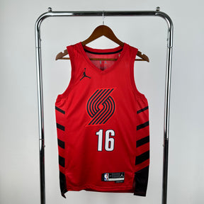 Regata Portland Trail Blazers Statement Edition Yang Vermelha