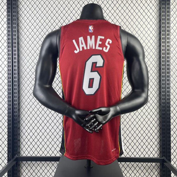 Regata Miami Heat Statement Edition LeBron James Vermelha