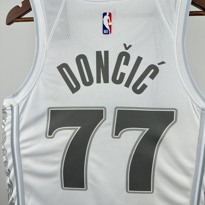 Regata Dallas Mavericks City Edition 24/25 Luka Doncic Branca
