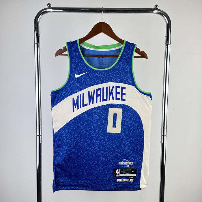 Regata Milwaukee Bucks City Edition 23/24 Damian Lillard Azul