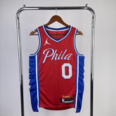 Regata Philadelphia 76ers Statement Edition 23/24 Tyrese Maxey Vermelha