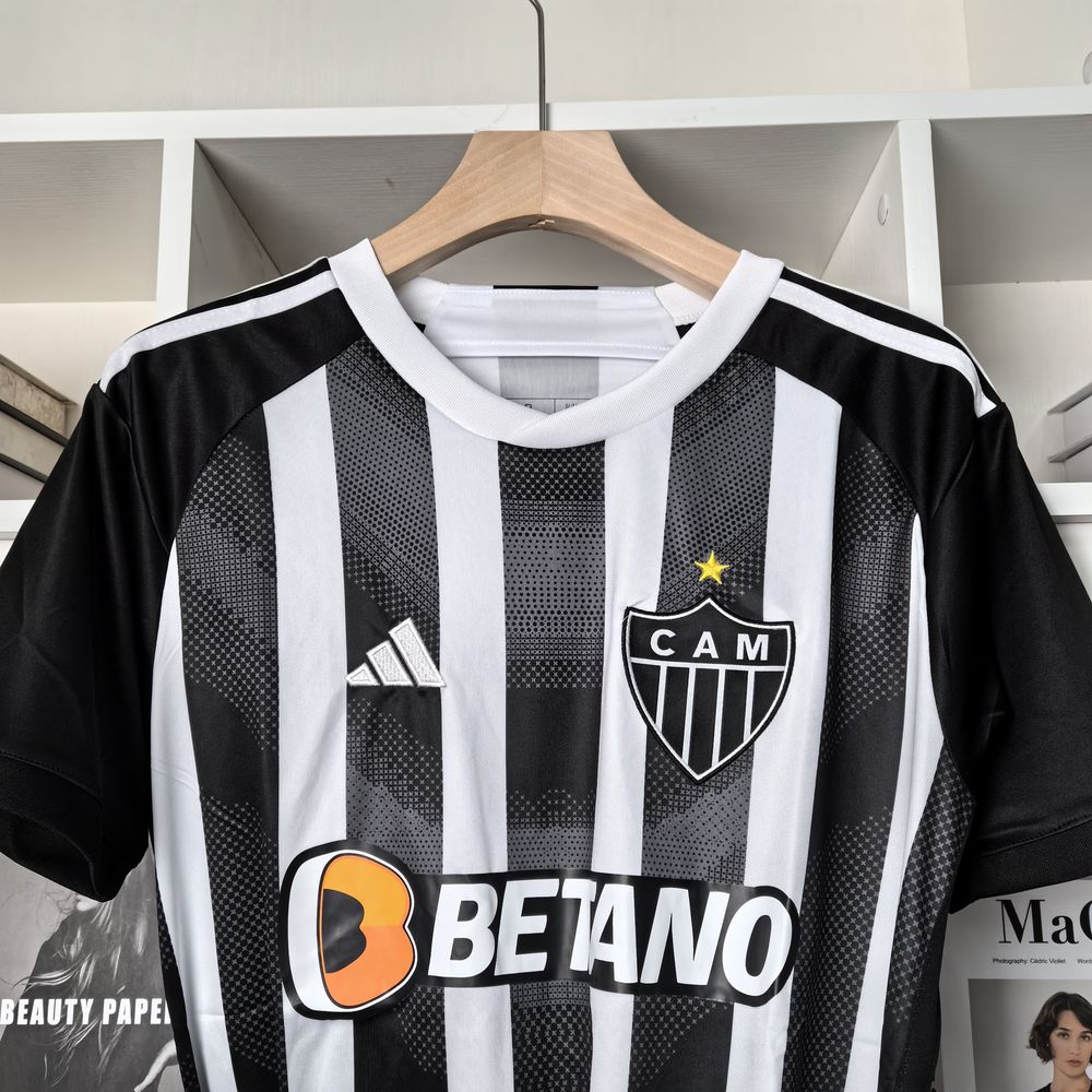 Camisa Atlético MG 2025 Preta e Branca