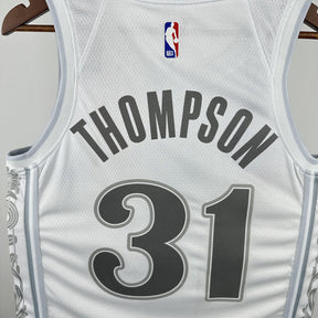 Regata Dallas Mavericks City Edition 24/25 Klay Thompson Branca
