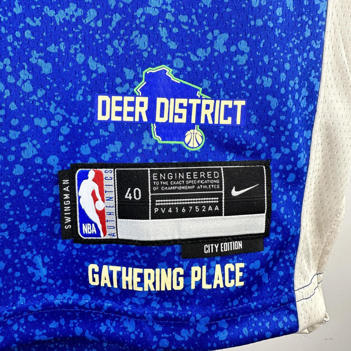 Regata Milwaukee Bucks City Edition 23/24 Giannis Antetokounmpo Azul