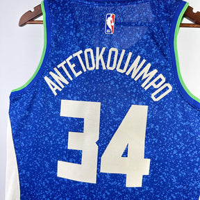Regata Milwaukee Bucks City Edition 23/24 Giannis Antetokounmpo Azul