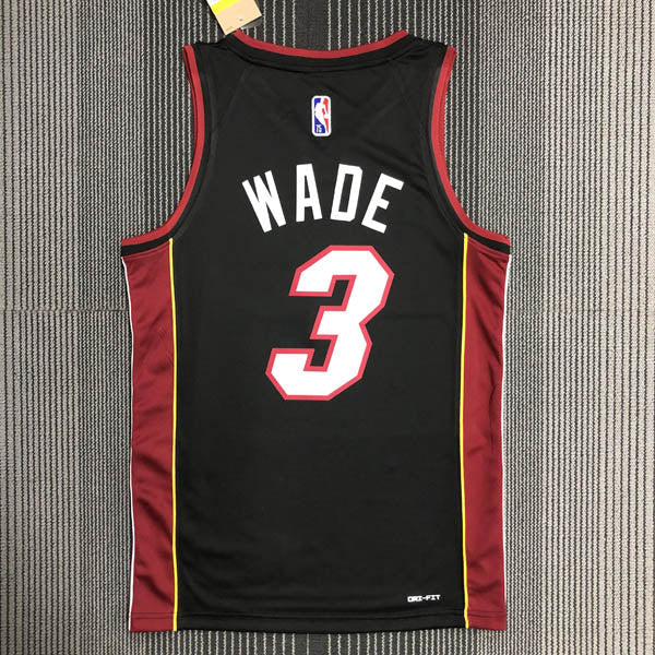 Regata Miami Heat Icon Edição 75 anos Dwayne Wade Preta