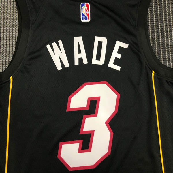 Regata Miami Heat City Edição 75 anos Dwayne Wade Preta