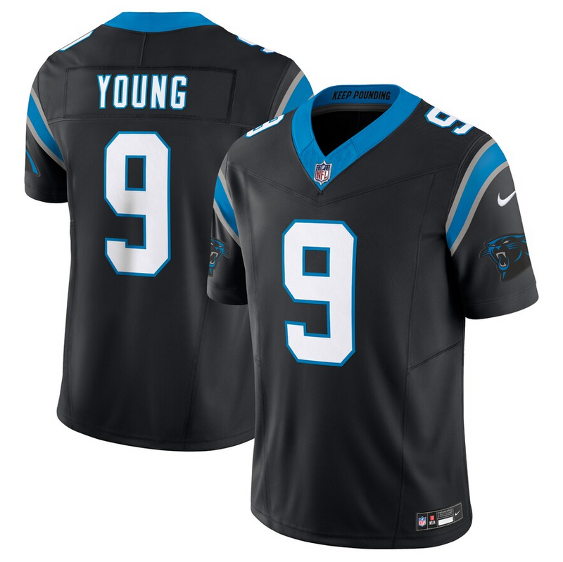 Camisa Carolina Panthers Vapor F.U.S.E. Limited Preta YOUNG